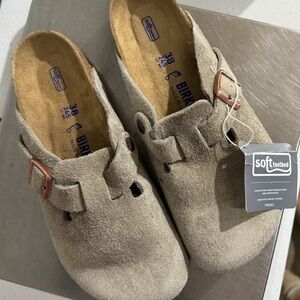 Birkenstock Soft Footbed Tan Shoes